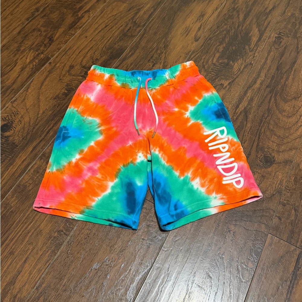 Ripndip men’s rainbow x dye OG prism sweatshorts size XS - Picture 2 of 6